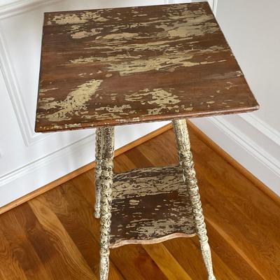Antique Spindle Leg Side Table