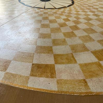 Hand-Painted Round Dining/Kitchen Table