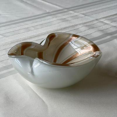 Alfredo Barbini Murano Glass Bowl 