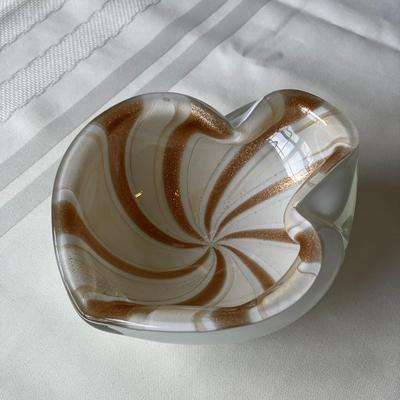 Alfredo Barbini Murano Glass Bowl 