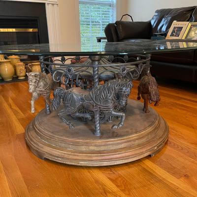 Carousel Coffee Table that Rotates