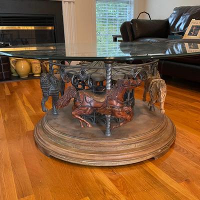 Carousel Coffee Table that Rotates
