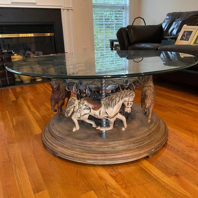 Carousel Coffee Table that Rotates