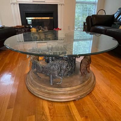 Carousel Coffee Table that Rotates