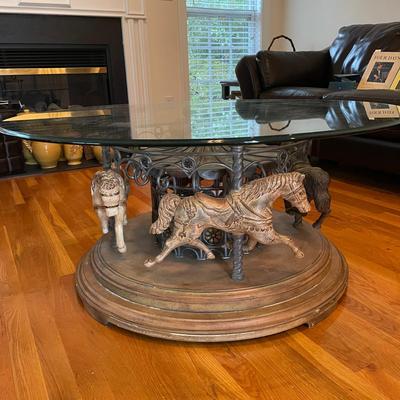 Carousel Coffee Table that Rotates