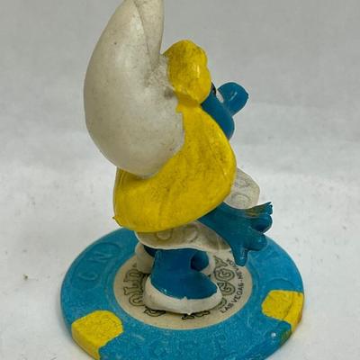 Smurfette on Casino Chip