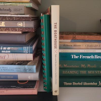Local WNC Books (Two Signed) incl Fiction, Nonfiction, History & Cooking (3GB1-KD)