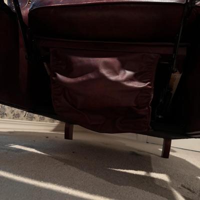 Red Leather Wingback Recliner (3PB-DZ)