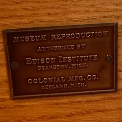Two Matching Colonial Edison Institute Side Tables (3PB-DZ)