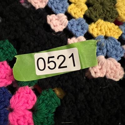 Lot of 2 Granny Square Afghans + 2 Chenille Bedspreads