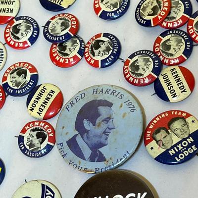 Big Lot Vintage Political Presidential Buttons