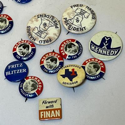 Big Lot Vintage Political Presidential Buttons