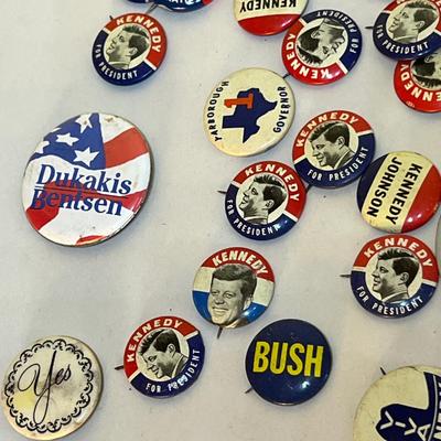 Big Lot Vintage Political Presidential Buttons