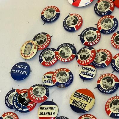 Big Lot Vintage Political Presidential Buttons