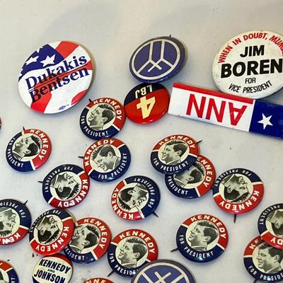 Big Lot Vintage Political Presidential Buttons