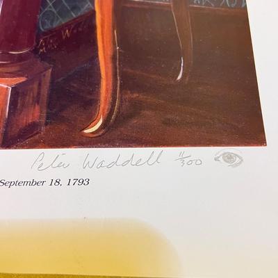 Peter Waddell Artist Signed Print “An Auspicious Day” of G. Washington #11/300