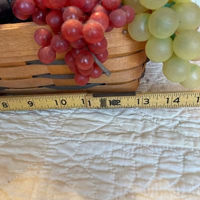 Longaberger basket full of grapes