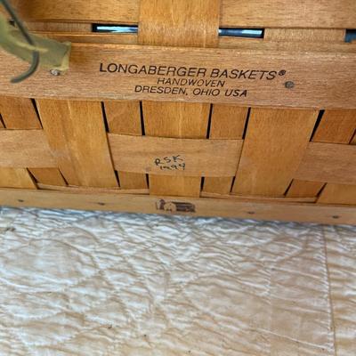 Longaberger basket full of grapes