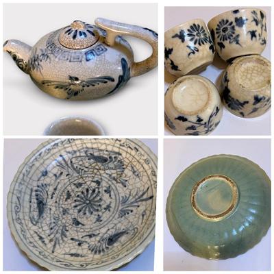 6 Piece Antique Vintage Asian Tea Set