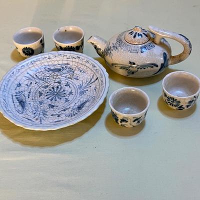6 Piece Antique Vintage Asian Tea Set