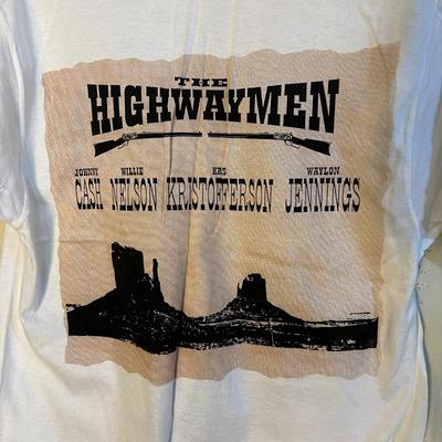 Lot of 8 Vintage T-Shirts - Willie Nelson, Red Skins, Drifting Cowboys, Hank Thompson