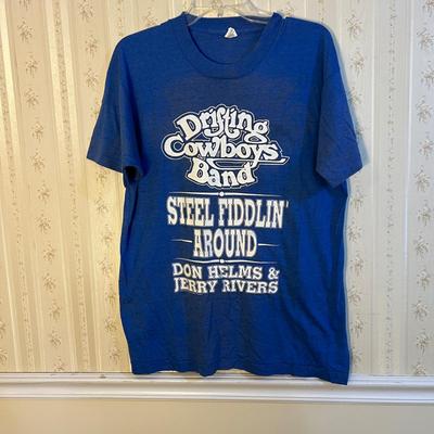 Lot of 8 Vintage T-Shirts - Willie Nelson, Red Skins, Drifting Cowboys, Hank Thompson