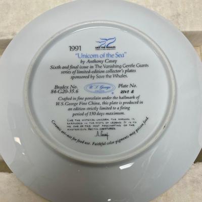 Unicorn of the Sea - Narwal Collector Plate