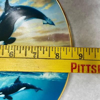 Killer Whale Collector Plate - Jumping for Joy