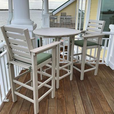 565 Polywood Bar Table & Two Chairs