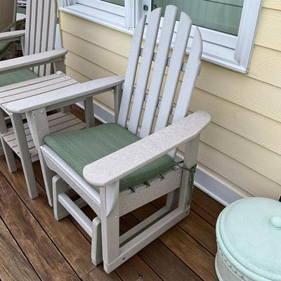 567 Pair of Polywood Gliders & Table