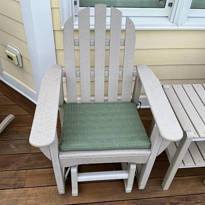 567 Pair of Polywood Gliders & Table