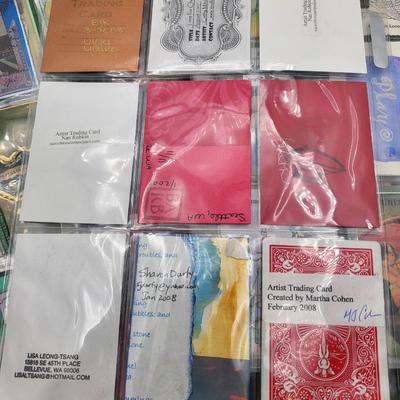 Huge Lot Artist Signed Trading Cards & Book