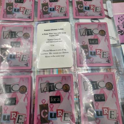 Huge Lot Artist Signed Trading Cards & Book
