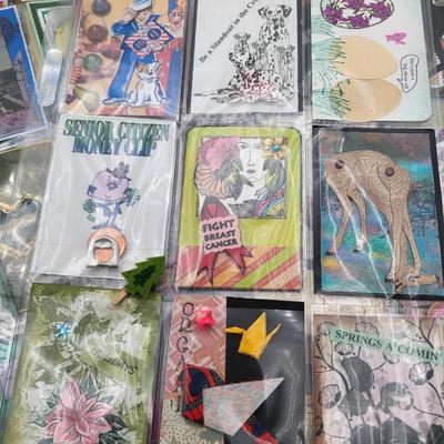 Huge Lot Artist Signed Trading Cards & Book
