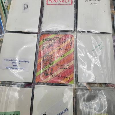 Huge Lot Artist Signed Trading Cards & Book