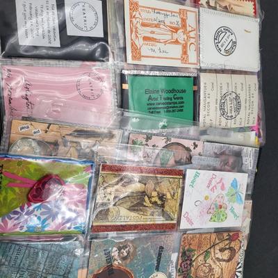 Huge Lot Artist Signed Trading Cards & Book