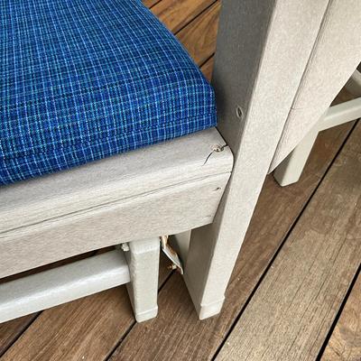 570 Polywood Glider Rocker W/ Table AS-IS