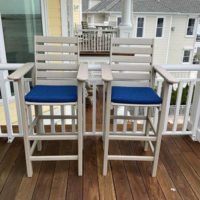 571 Pair of Polywood Barstools