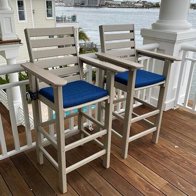 571 Pair of Polywood Barstools