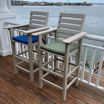 572 Pair of Polywood Barstools