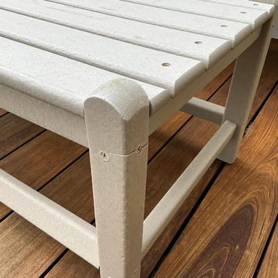 573 Polywood Bench & Coffee Table
