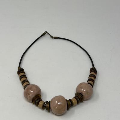 Large Bead Vintage Necklaces - Ceramic, Glass & Acrylic