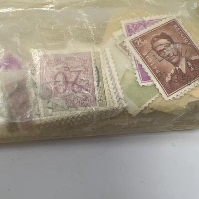 First Day of Issue Stamps & Box of International Stamps