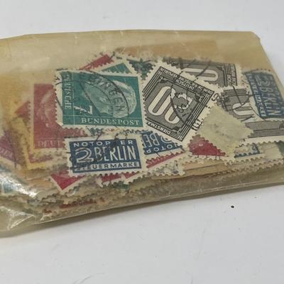 First Day of Issue Stamps & Box of International Stamps
