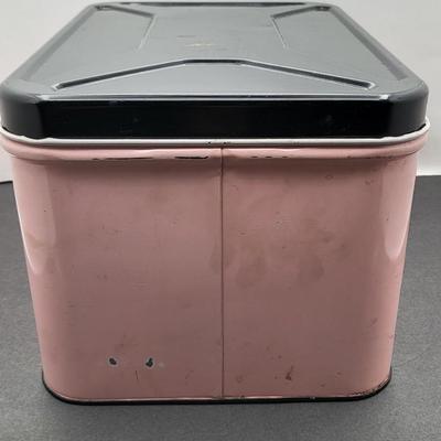 Vintage Decoware Tin Bread Box