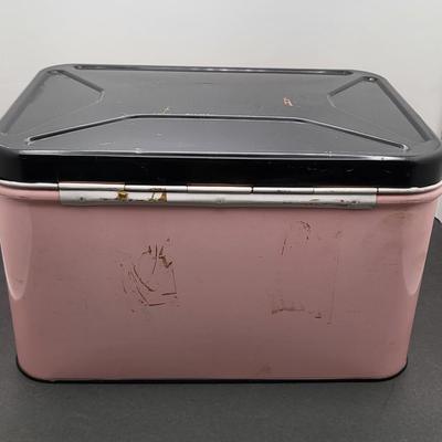 Vintage Decoware Tin Bread Box