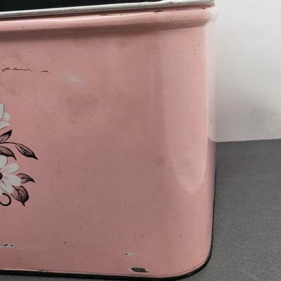 Vintage Decoware Tin Bread Box