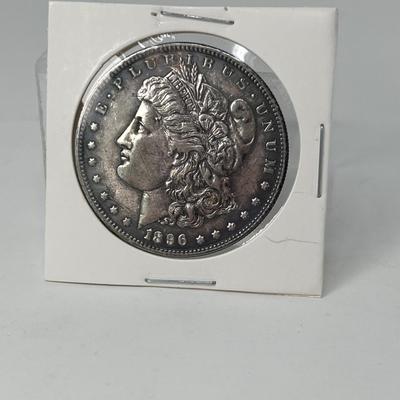 1896 Morgan One Dollar Silver Coin