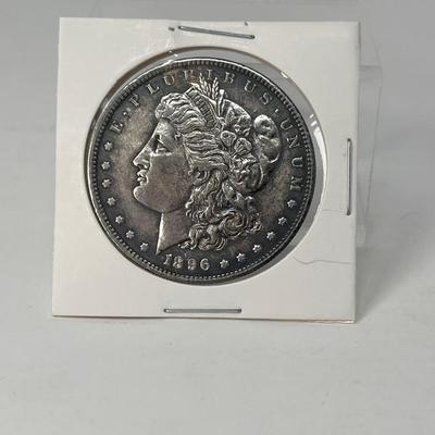 1896 Morgan One Dollar Silver Coin