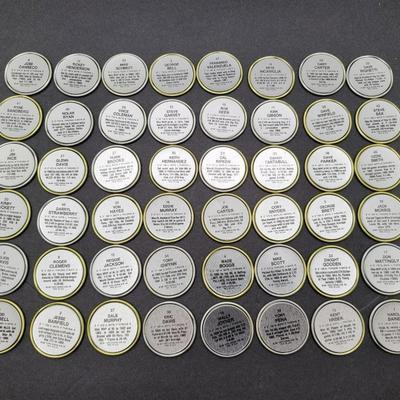 1987 Topps Baseball Cap Tokens (48)